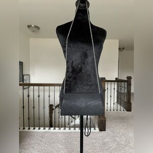 Black Rhinestones evening clutch